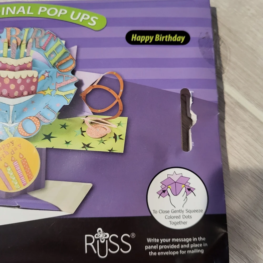Russ 3D Pop Up Happy Birthday‎ Card